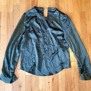 Silk Blouse - Dark Green
